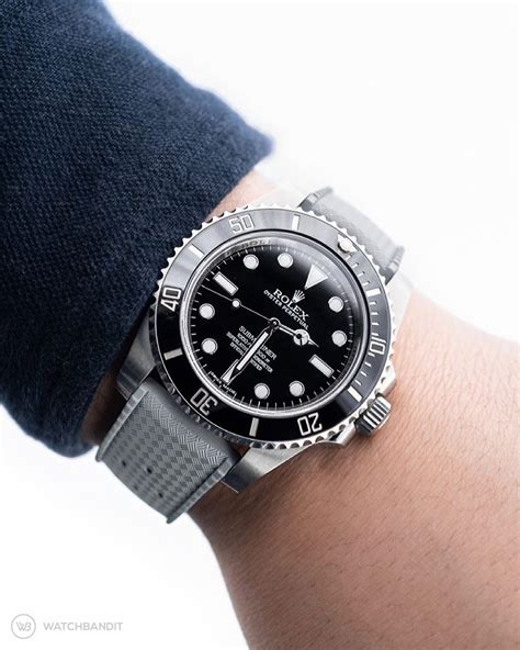 rolex submariner rubber b strap replica reddit|rolex submariner rubber strap price.